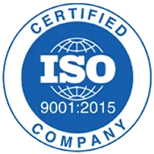 ISO 9001:2015 certified company